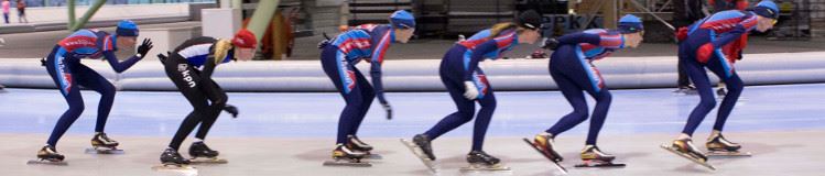 De schaatsvereniging van Hengelo op de IJsbaan Twente